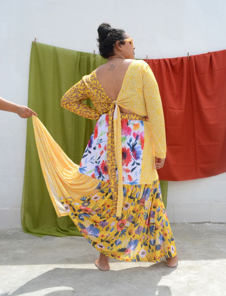 Saia Primavera Patchwork
