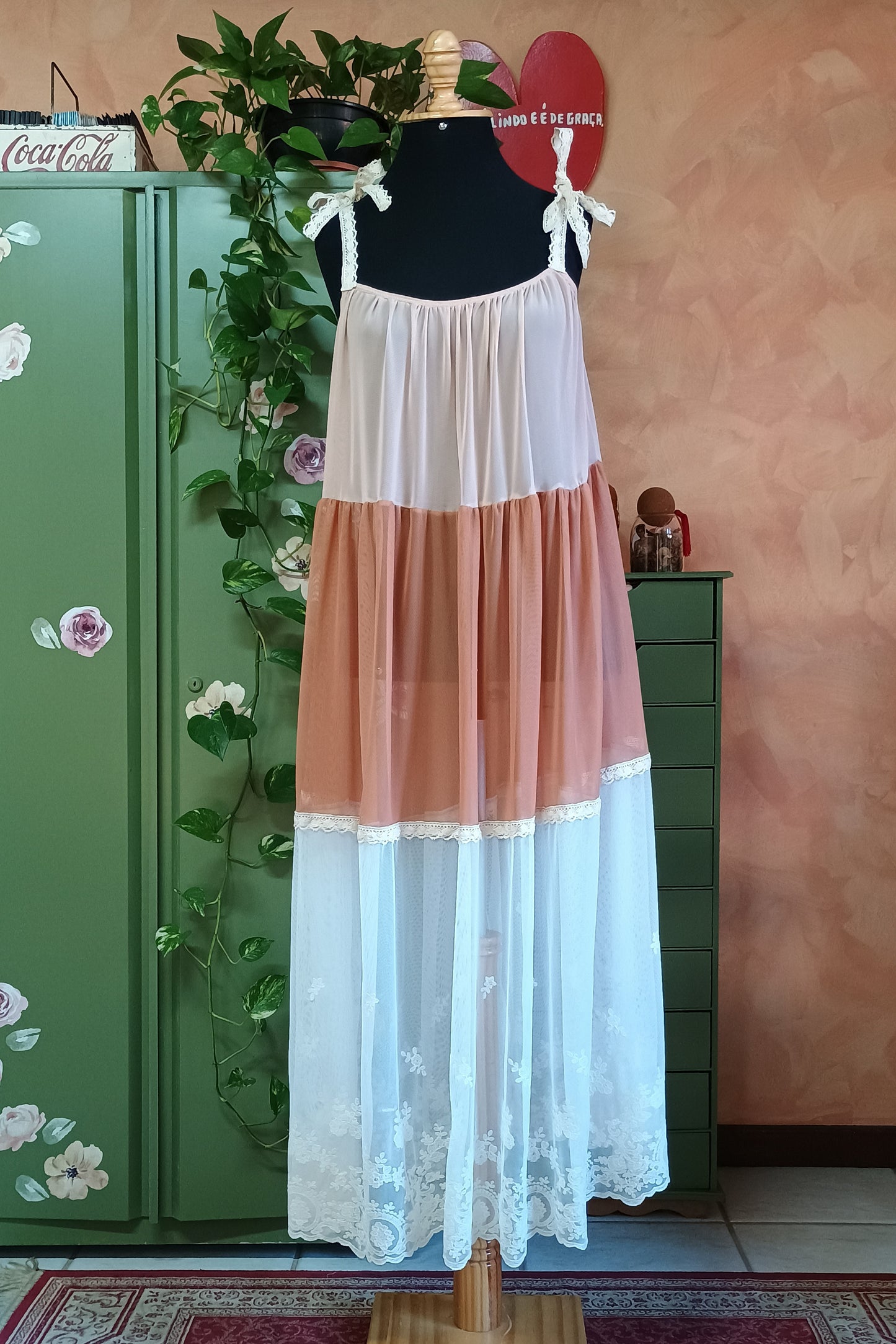 Vestido Astromélia Creme